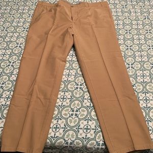 Zanella Devon Tan Flat Front 46 X 30 Pant